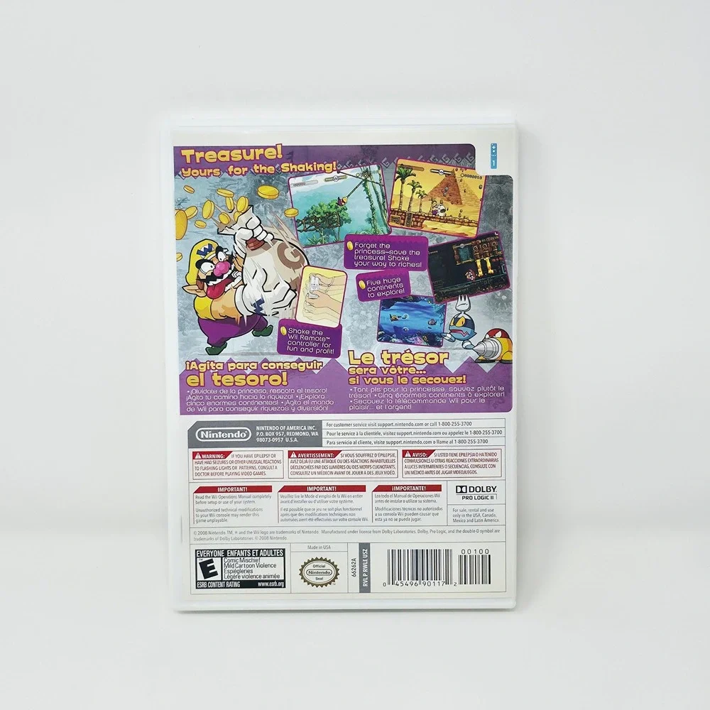 Nintendo Wii Wario Land Shake It Video Game Complete in Box Tested Adult Owned